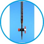 Burettes, straight stopcock, brown glass