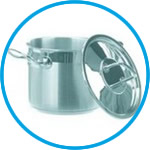 Laboratory pots (baths) with lid