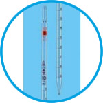 Graduated pipettes, AR-GLAS®, class AS, amber graduations, incl. individual certificate