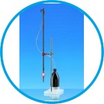 Compact automatic burettes amber with PE-bottle SILBERBRAND