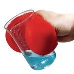Heat/Cold Hand Protector "TempHand" Red Silicone LLG Labware 6322889