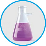 Filter flasks, Erlenmeyer shape, borosilicate glass 3.3