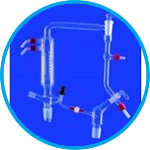 Column heads with valve stopcock, DURAN® tubing