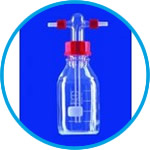 Gas washing bottles acc. to Drechsel, complete, DURAN® tubing