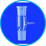 Delivery adapters, straight, with suction tube, DURAN® tubing