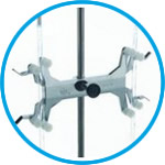 Burette holders, aluminium