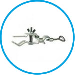 Burette clamps, steel.