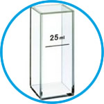 Cuvette for turbidity measurements, VIS-range