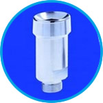 Stainless steel ball flange, socket with thread