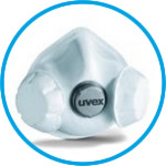 Fine Dust Filtering Half Mask silv-Air High Performance