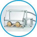 Glove box with transfer chamber, PMMA/PE