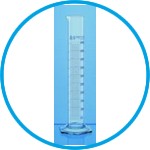Measuring cylinders USP, borosilicate glass 3.3, tall form, class A, blue graduated