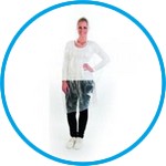 Poncho, transparent, PE