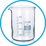 Beakers, Borosilicate glass 3.3, low form