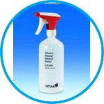 Spray bottles, LDPE, with imprint Ethanol