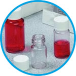 Diagnostic bottles Nalgene™, PETG, with white screw cap, HDPE