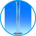 Measuring cylinders, SAN, tall form, class B, moulded graduations