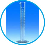 Measuring cylinders, SAN, tall form, class B, moulded graduations