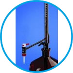 Automatic burettes, Pellet pattern, boro 3.3, amber, class B