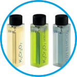 Secondary standards for calibrating spectrophotometers