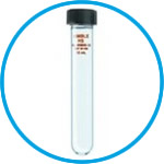 High speed centrifuge tube, borosilicate glass, with screw cap