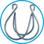 Ground joint clips for sleeve connections, wire, Chrome-nickel steel