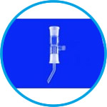 Adapters for distilling receivers acc. to Bredt, DURAN® tubing, straight