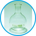 Round bottom flask, Pyrex®, narrow neck