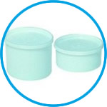 Universal jars, HDPE with cap, LDPE