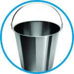 Buckets, 18/10 steel
