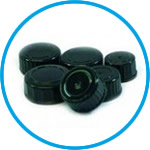 Screw caps for narrow-mouth bottles, PP/LDPE