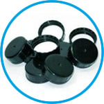 Screw caps, PP, for wide mouth containers, series 310 and storage jars, series 376
