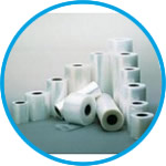 Plastic film, rolls