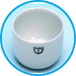 Incenerating dishes, porcelain, cylindrical form