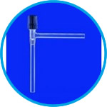 Needle-valve stopcocks, right-angled, DURAN® tubing