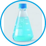 Erlenmeyer flasks, borosilicate glass 3.3, with screw neck