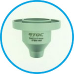 Flow cups with fixed nozzle