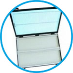Slide storage box, plastic