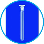Test tubes, DURAN® tubing, without graduation, with NS joint, with PE stopper