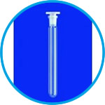 Test tubes, DURAN® tubing, without graduation, with NS joint, with PE stopper