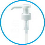 Pump dispenser with reflux valve