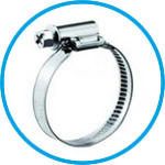 Worm drive tubing clamps