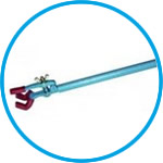 Three-prong clamp, malleable iron