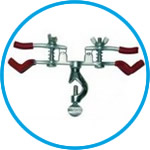 Burette clamps, nickel plated brass