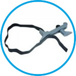Strap clamps for overhead stirrers