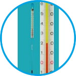 Straight stem thermometers