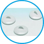 Lids for porcelain crucibles, DIN 12904