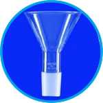 Powder funnels with NS cone, DURAN® tubing