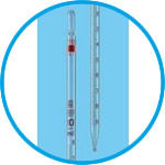 Graduated pipettes, total delivery, AR-glass®, class B, amber graduations, type 3