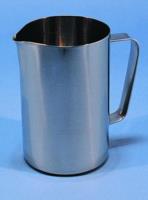 Measuring jugs with handle, stainless steel, straight shape